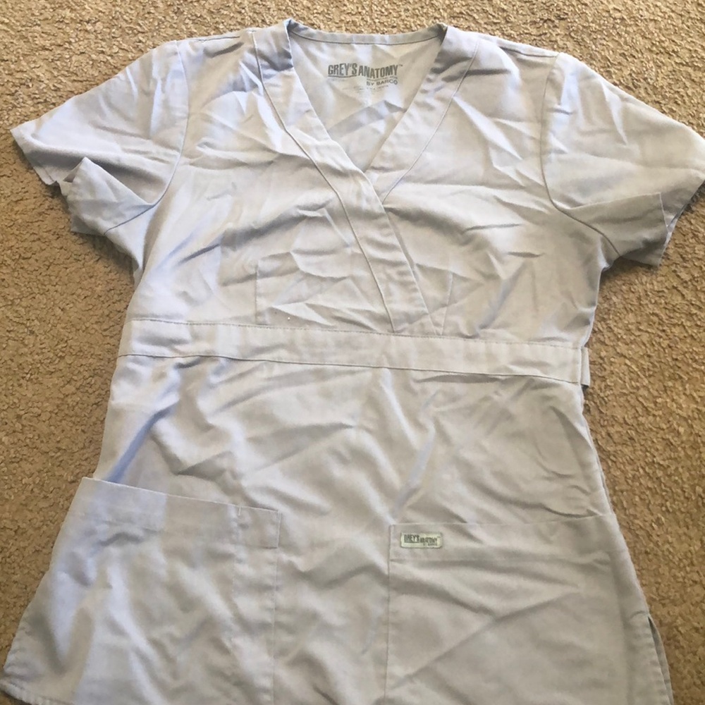 Greys anatomy scrubs light grey XS